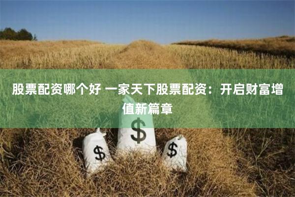 股票配资哪个好 一家天下股票配资：开启财富增值新篇章